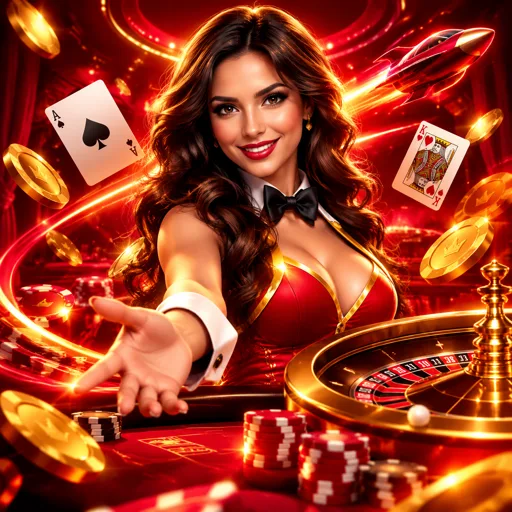 Mesa de cassino ao vivo com crupiê em destaque nas promoções